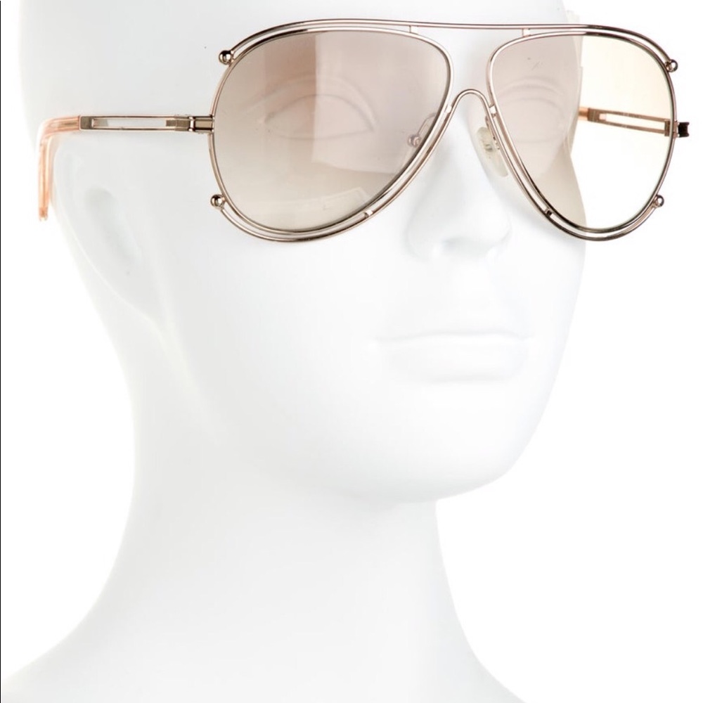CHLOÉ Tinted Aviator Sunglasses